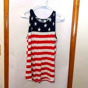 Americana flag tank top